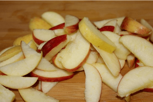 Reduce caloric content with apples